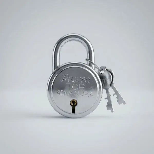Silver_Metallic_Smart_Lock_For_Home_And_Offive