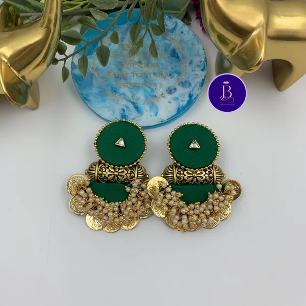 Green_Handmade_Brass_Fancy_Design_Earrings_For_Women