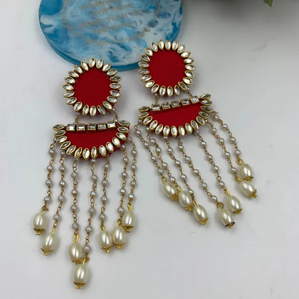 Red_Handmade_Brass_Fancy_Design_Long_Earrings_For_Women