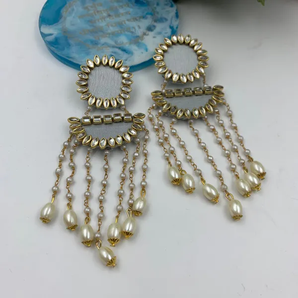 Silver_Handmade_Brass_Fancy_Design_Long_Earrings_For_Women