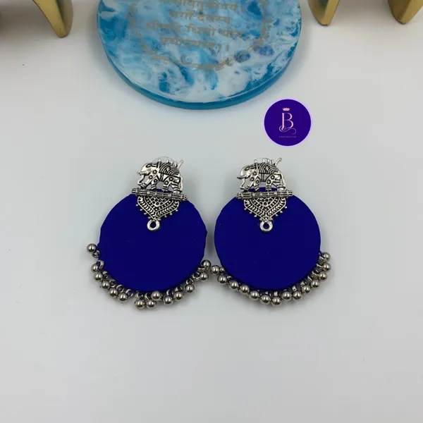 Blue_Handmade_Brass_Fancy_Design_Stud_Earrings_For_Women