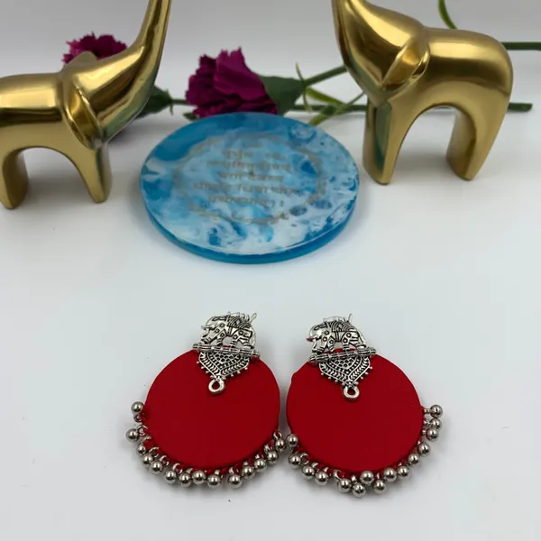 Red_Handmade_Brass_Fancy_Design_Stud_Earrings_For_Women