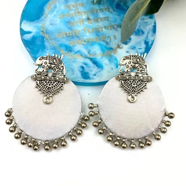 White_Handmade_Brass_Fancy_Design_Stud_Earrings_For_Women