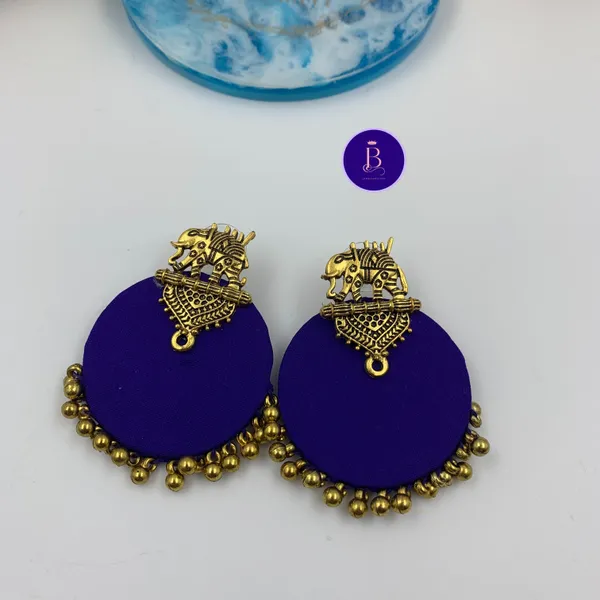 Blue_Handmade_Brass_Fancy_Design_Stud_Earrings_For_Women