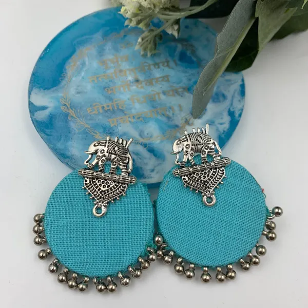 Sky_Blue_Handmade_Brass_Fancy_Design_Stud_Earrings_For_Women