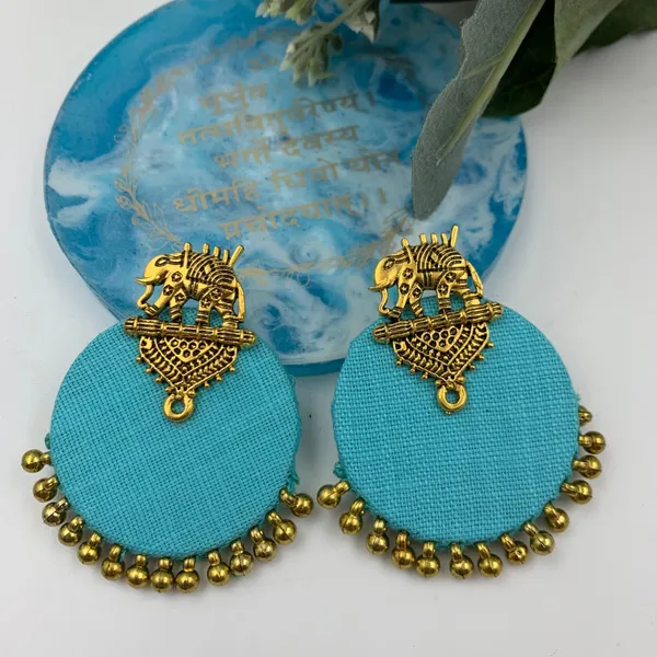 Sky_Blue_Handmade_Brass_Fancy_Design_Stud_Earrings_For_Women