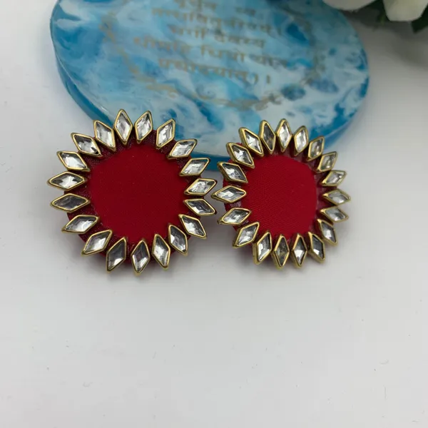 Red_Handmade_Brass_Fancy_Design_Earrings_For_Women