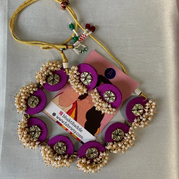 Purple_Handmade_Brass_Fancy_Design_Choker_Set_For_Women