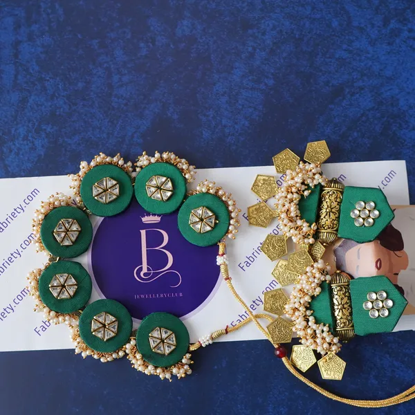Green_Handmade_Brass_Fancy_Design_Choker_Set_For_Women
