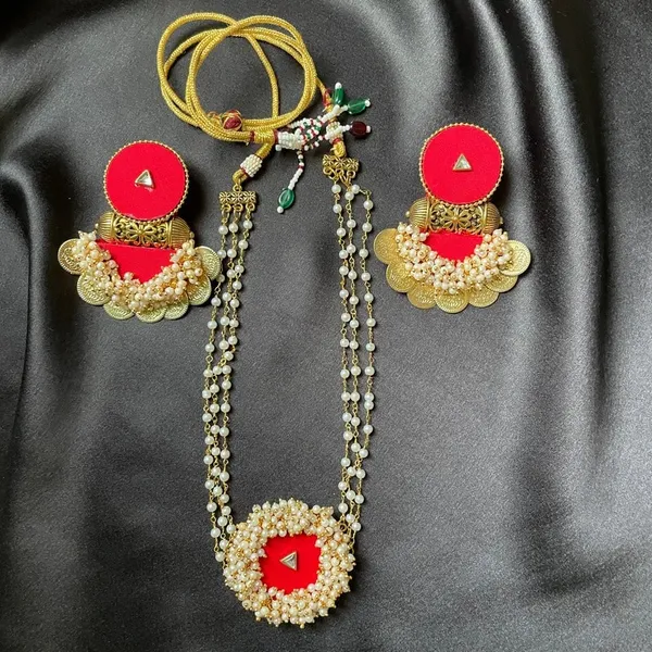 Red_Handmade_Brass_Fancy_Design_Choker_Set_For_Women