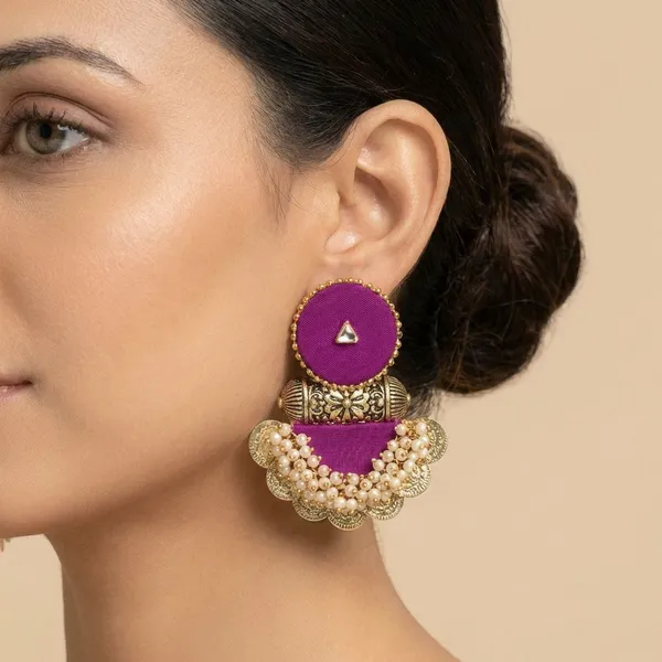 Purple_Handmade_Brass_Fancy_Design_Earrings_For_Women