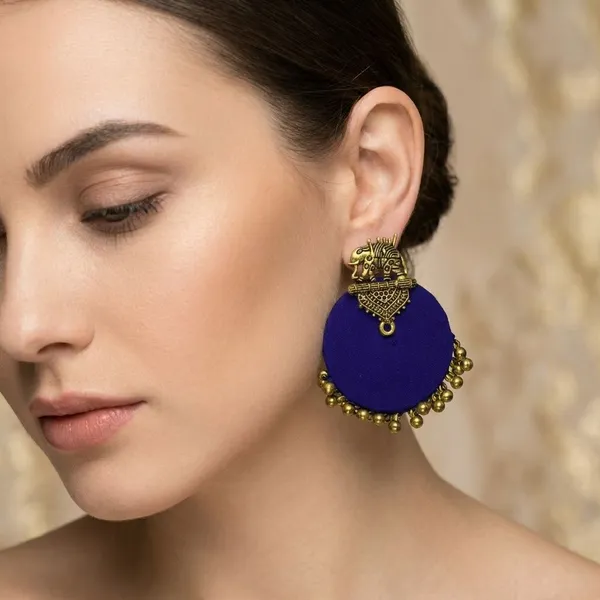 Blue_Handmade_Brass_Fancy_Design_Stud_Earrings_For_Women
