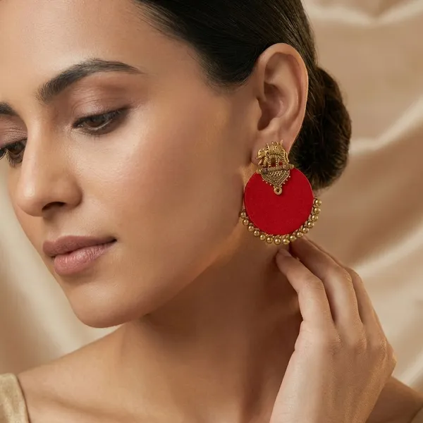 Red_Handmade_Brass_Fancy_Design_Stud_Earrings_For_Women
