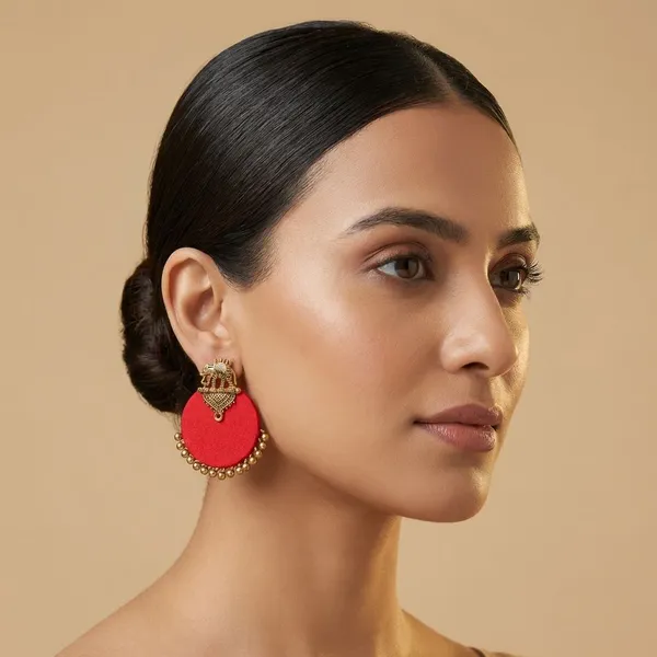 Red_Handmade_Brass_Fancy_Design_Stud_Earrings_For_Women