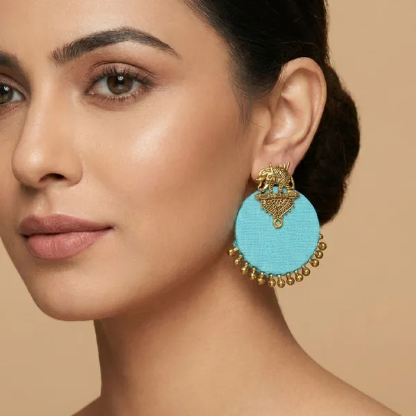 Sky_Blue_Handmade_Brass_Fancy_Design_Stud_Earrings_For_Women