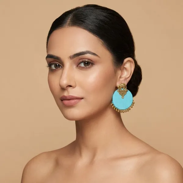 Sky_Blue_Handmade_Brass_Fancy_Design_Stud_Earrings_For_Women