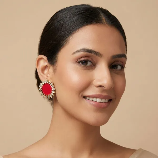 Red_Handmade_Brass_Fancy_Design_Earrings_For_Women