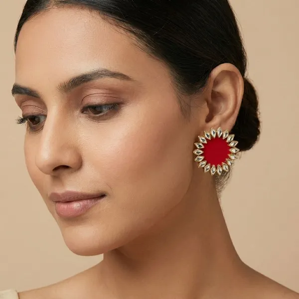 Red_Handmade_Brass_Fancy_Design_Earrings_For_Women
