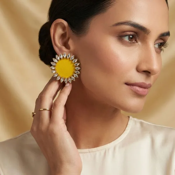 Yellow_Handmade_Brass_Fancy_Design_Earrings_For_Women