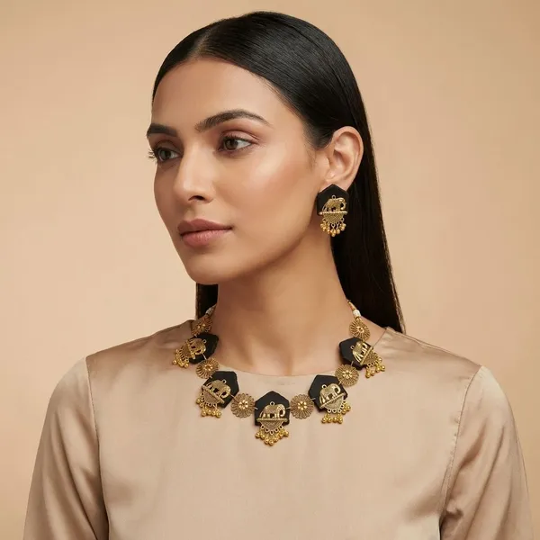 Black_Handmade_Brass_Fancy_Design_Choker_Set_For_Women