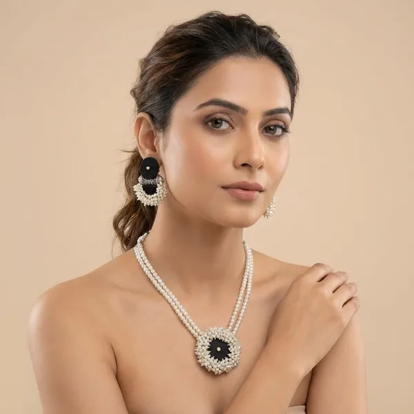 Black_Handmade_Brass_Fancy_Design_Choker_Set_For_Women