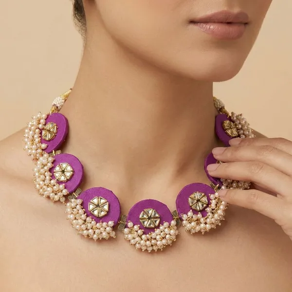 Purple_Handmade_Brass_Fancy_Design_Choker_Set_For_Women