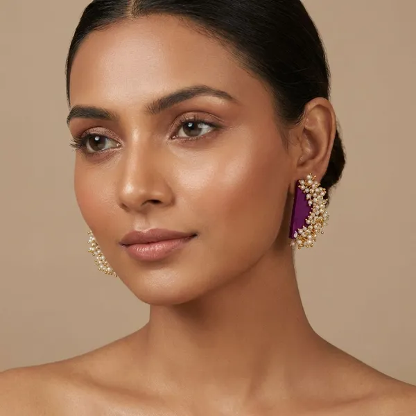 Purple_Handmade_Brass_Fancy_Design_Earrings_For_Women