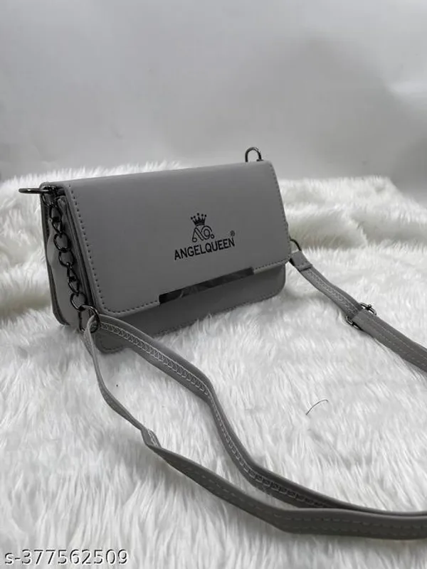 Grey_Synthetic_Pu_Sling_Bag_For_Women