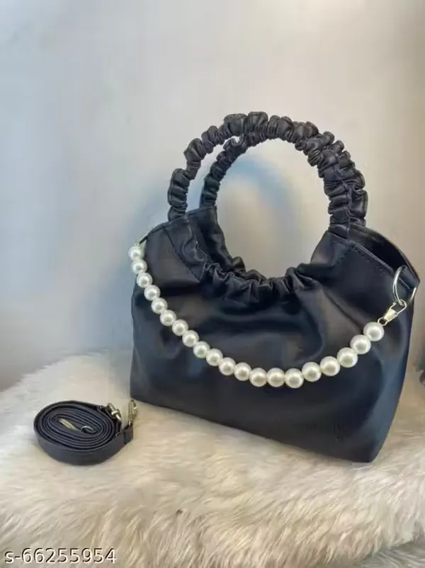 Black_Synthetic_Pu_Angel_Queen_Moti_Style_Sling_Bag_For_Women