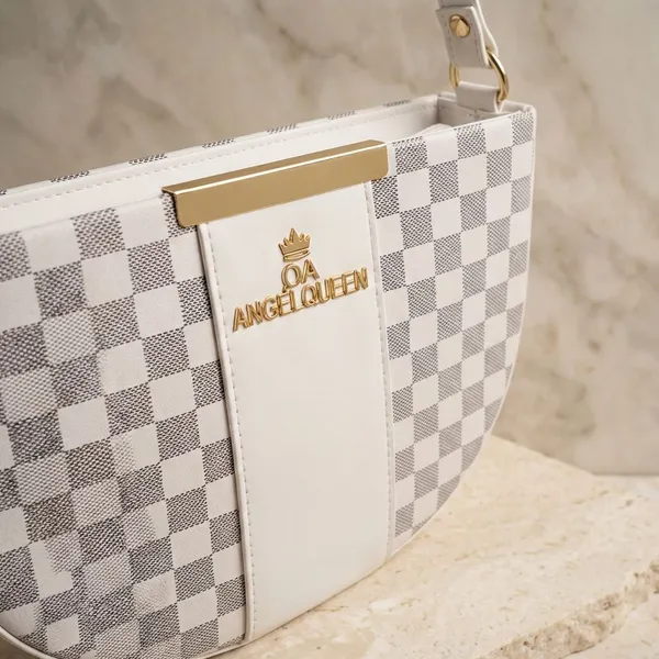 White_Synthetic_Pu_Lv_Sling_Bag_For_Women