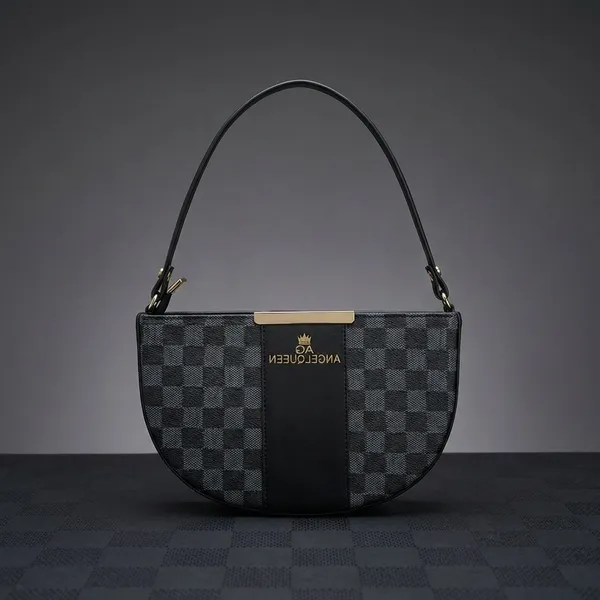 Black_Synthetic_Pu_Lv_Sling_Bag_For_Women