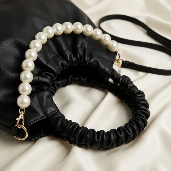 Black_Synthetic_Pu_Angel_Queen_Moti_Style_Sling_Bag_For_Women