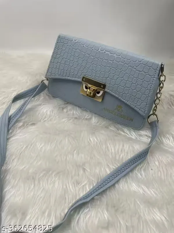 Blue_Synthetic_Pu_Sling_Bag_For_Women