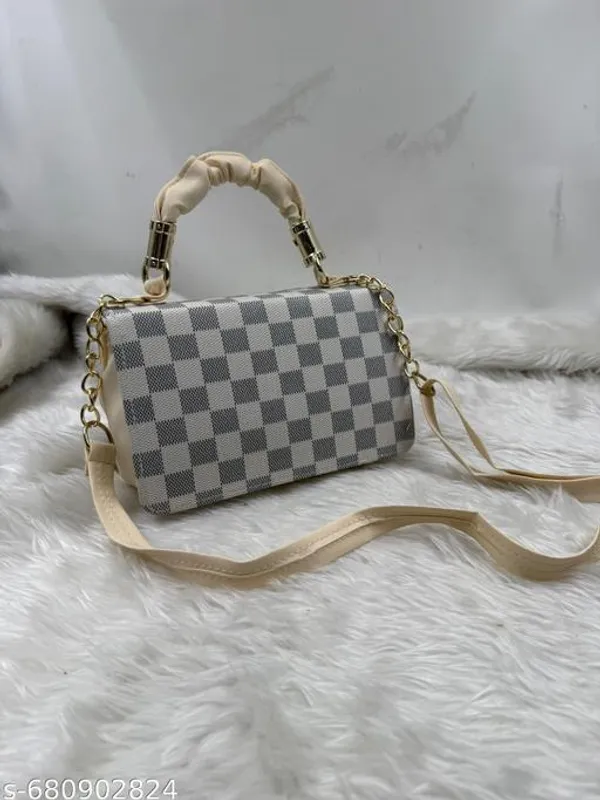 Cream_Synthetic_Pu_Sling_Bag_For_Women