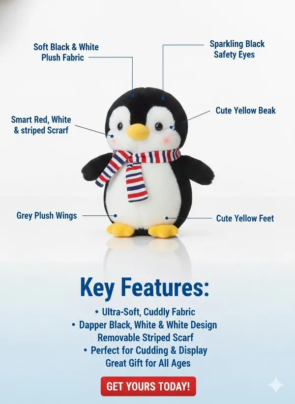 Black_And_White_Polyester_Penguin_Plush_Toy_For_Kids_(_25_Cm_)