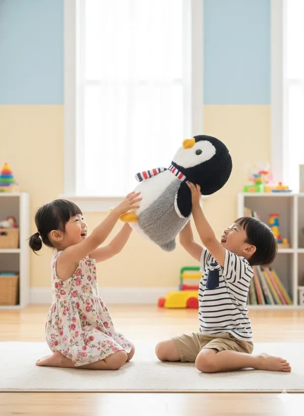 Black_And_White_Polyester_Penguin_Plush_Toy_For_Kids_(_25_Cm_)