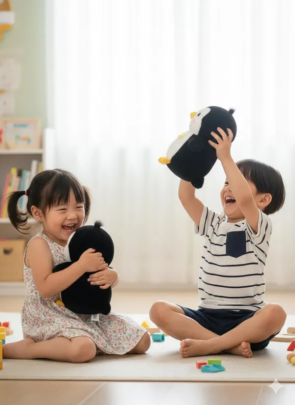 Black_And_White_Polyester_Penguin_Plush_Toy_For_Kids_(_25_Cm_)
