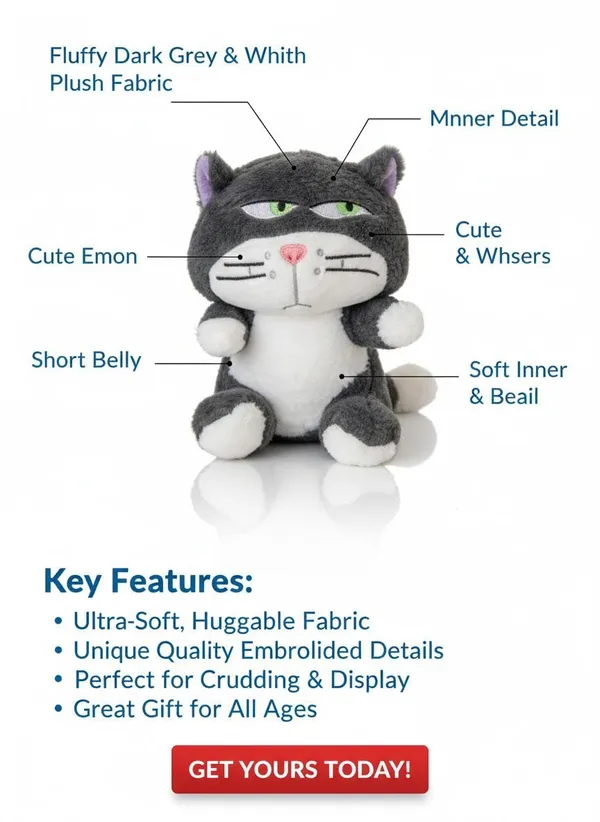 Black_And_White_Polyester_Cat_Plush_Toy_For_Kids_(_20_Cm_)