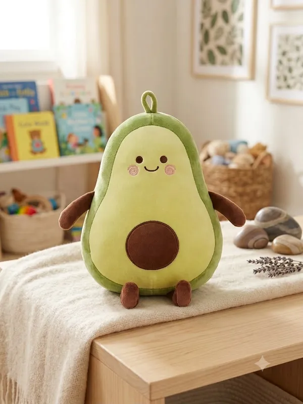 Cute_Avocado_Plush_Soft_Toy_|_Ultra_Soft_Stuffed_Cushion_|_Kawaii_Fruit_Plush_Doll_|_Polyester_Filled_|_Pack_of_1