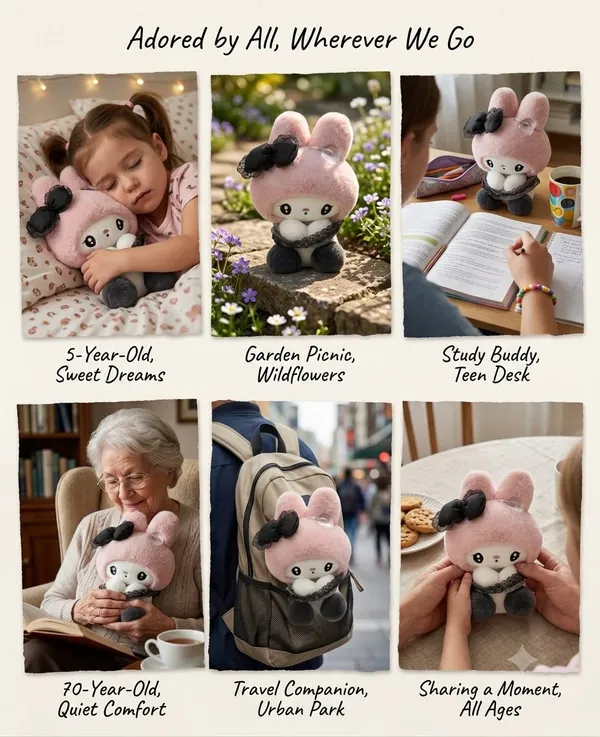 Cute_Pink_My_Melody_Plush_Soft_Toy_with_Black_Lace_Bow_|_Premium_Polyester_Stuffed_Plush_20_cm