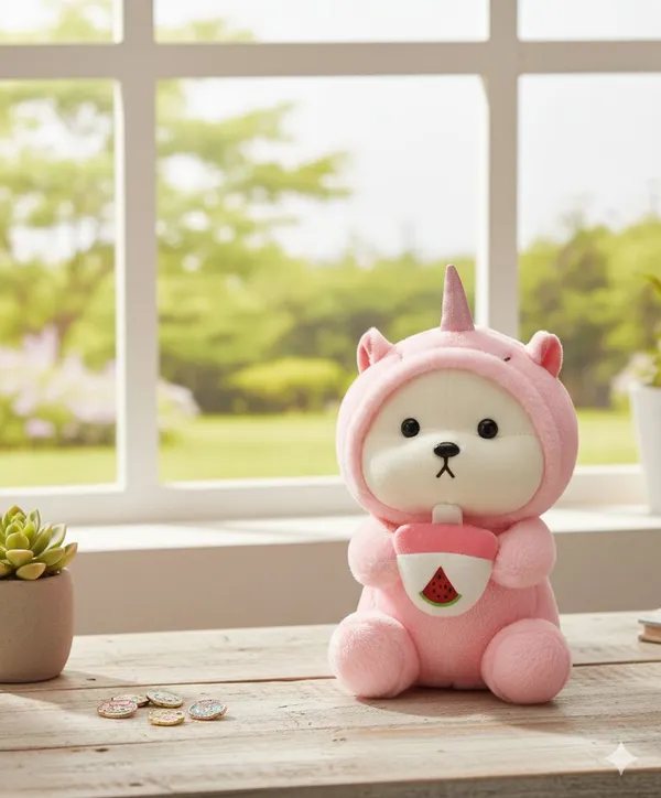 Pink_Polyester_Bear_Stuffed_Toy_For_Kids