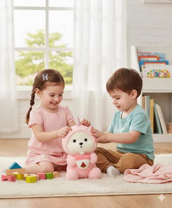 Pink_Polyester_Bear_Stuffed_Toy_For_Kids
