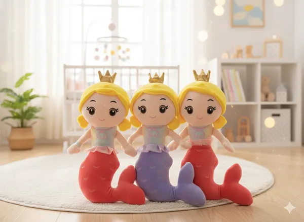 Multicolor_Mermaid_Plush_Doll_For_Kids_(_30_Cm_)_-_Pack_of_1