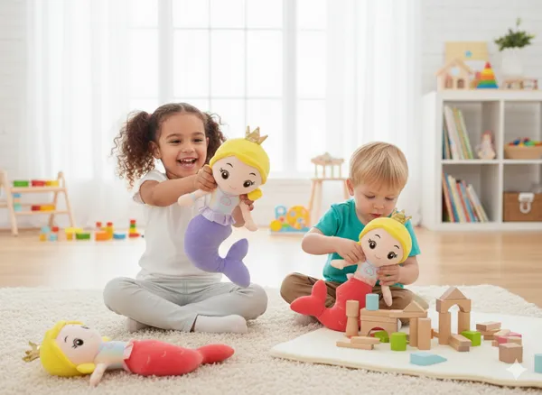 Multicolor_Mermaid_Plush_Doll_For_Kids_(_30_Cm_)_-_Pack_of_1
