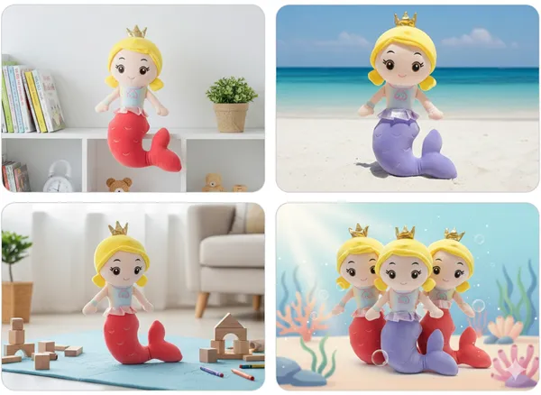 Multicolor_Mermaid_Plush_Doll_For_Kids_(_30_Cm_)_-_Pack_of_1