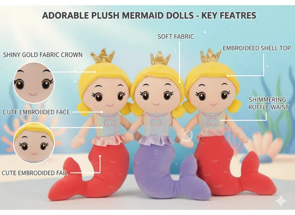 Multicolor_Mermaid_Plush_Doll_For_Kids_(_30_Cm_)_-_Pack_of_1