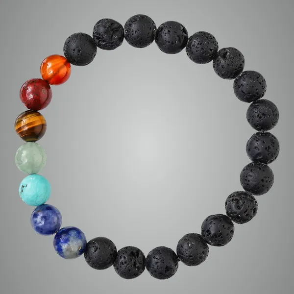 Multicolor_7_Chakra_Bracelet_For_Women_Men'S_Gifts_Protection_Healing_Crystal_Bracelet_8Mm_Gemstone_Beaded_Adjustable