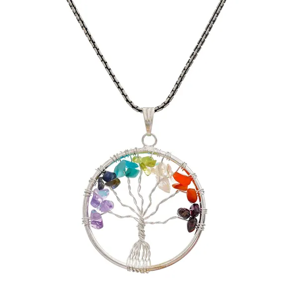 Multicolor_7_Chakra_Pendant_Tree_Of_Life_Crystal_Stone_Pendant_Locket_With_Metal_Chain_For_Healing_Crystal_Healing_Gemstone_Size_3540_Mm_Clear_Quarts7_Chakra