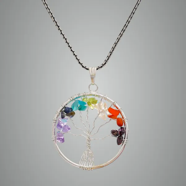 Multicolor_7_Chakra_Pendant_Tree_Of_Life_Crystal_Stone_Pendant_Locket_With_Metal_Chain_For_Healing_Crystal_Healing_Gemstone_Size_3540_Mm_Clear_Quarts7_Chakra