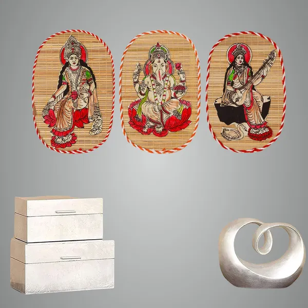 Brown_Bamboo_Hand_Crafted_Wall_Hangings_Of_The_Trio_Of_Ganesh_Ji_Laxmi_Ji_And_Sarwasti_Ji_Painting_For_Home_Decor